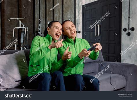 Mature Women Play Video Games Using Stock Photo Shutterstock