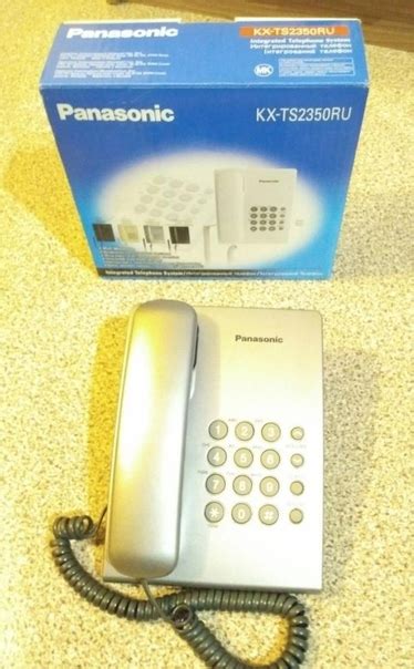 Продаю стационарный телефон Panasonic серого цвета. Идеальное состояние ...