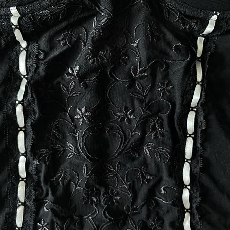 Gorgeous Vintage Black Lingerie Babydoll Top Mesh Depop