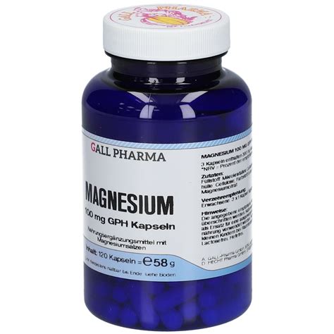 Gall Pharma Magnesium Mg Gph Kapseln St Shop Apotheke