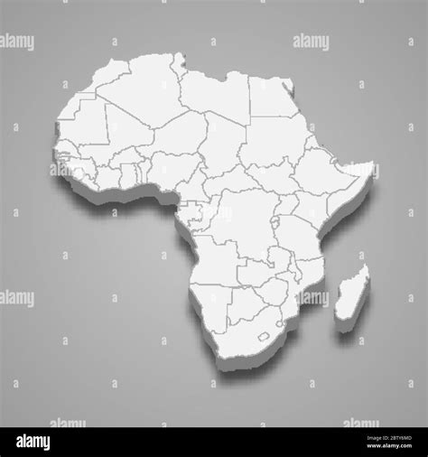 Mapa Politico De Africa Imágenes De Stock En Blanco Y Negro Alamy