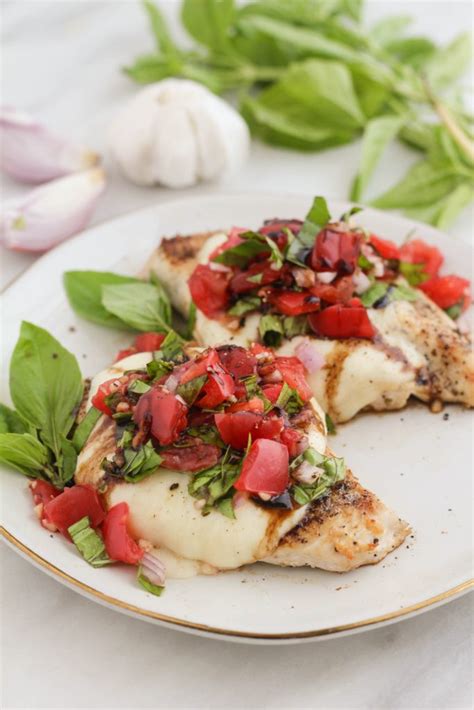 Grilled Bruschetta Chicken With Mozzarella And Balsamic Glaze Zen And Spice