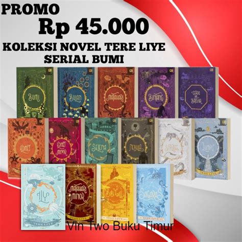 Jual Buku Novel Tere Liye Series Paket Lengkap Serial Bumi Tereliye