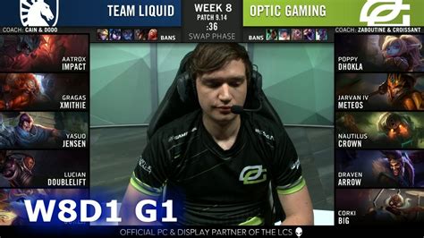 Tl Vs Opt Week Day S Lcs Summer Team Liquid Vs Optic