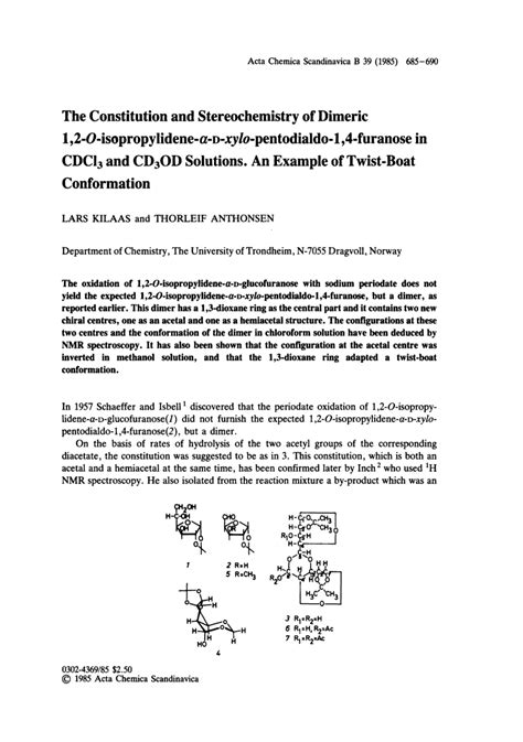 Pdf The Constitution And Stereochemistry Of Dimeric O