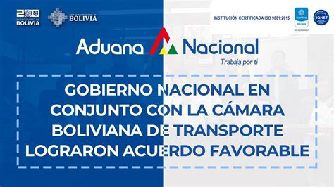 Gobierno Nacional En Conjunto Con La C Mara Boliviana De Transporte