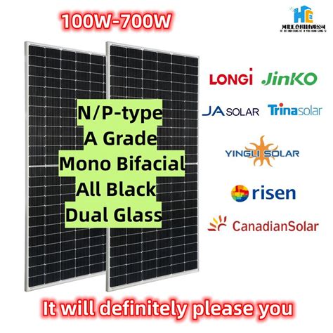 Jinko Ja Risen Canadian Longi Trina Yingli Solar Panel Mono Half Cell