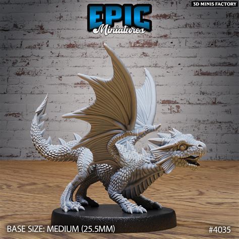 Red Dragon Wyrmling Pour La Faction Elemental Lands De Epic Miniatures