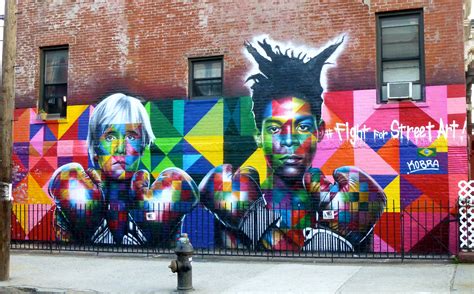 Kobras Warhol And Basquiat Mural Williamsburg The Worley Gig