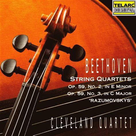 Beethoven Beethoven String Quartet No 9 In C Major Op 59 No 3