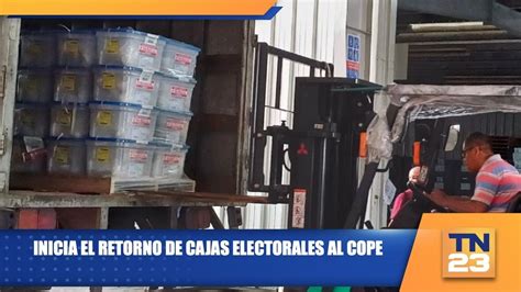 Inicia El Retorno De Cajas Electorales Al COPE YouTube