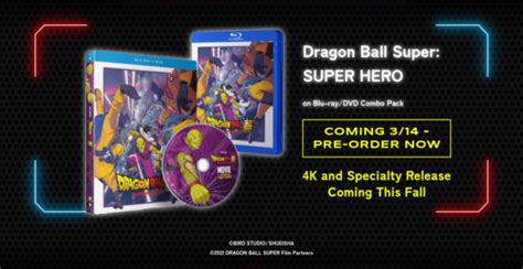 Dragon Ball Super Super Hero 4K Ultra HD Blu Ray Announced For