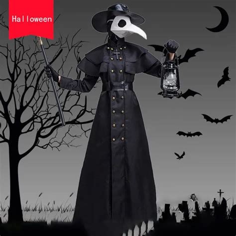 Halloween Costume Medieval Steampunk Style American Plague Doctor