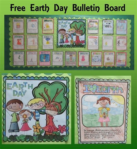 Free Earth Day Bulletin Board April School Activities Earth Day Activities Preschool