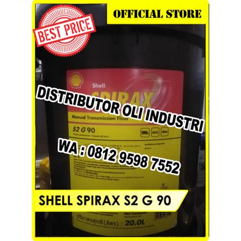 Jual SHELL SPIRAX S2 G 90 Oil Transmission 20 L Ready Stock