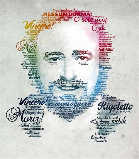 Typographic Portrait | Pavarotti | Adobe Photoshop Tutorial - Gareth ...