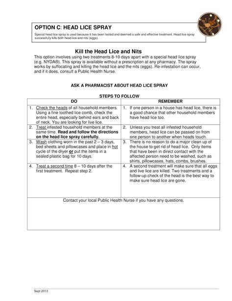 CHARLES DICKENS PAC: Head Lice Treatment