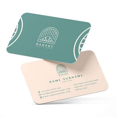 Rounded Corners Business Cards 16pt Thick Miami Printing