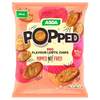 Asda Popped Bbq Flavour Lentil Chips G Hellosupermarket