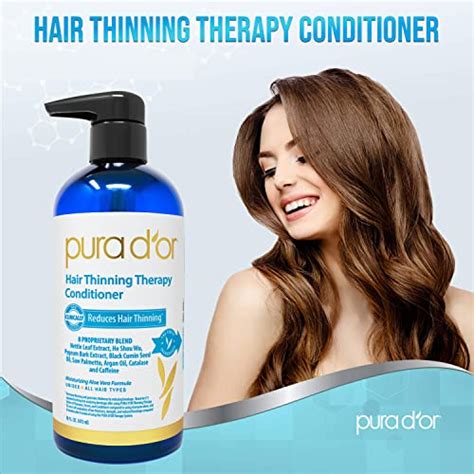 Pura Dor Hair Thinning Therapy Biotin Conditioner Clinically Tested Proven Results Low Lather