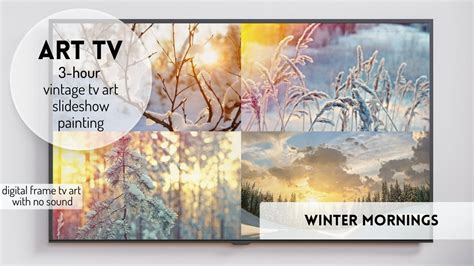 Winter Mornings Landscapes Frame Tv Art Vintage Art Tv Hrs Art