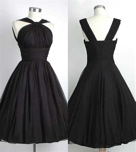 Knee Length Straps Black Bridesmaid Dresses Short Black Party Dress