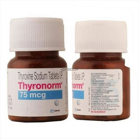 Thyronorm 75 Mcg Tablet At Rs 190 Bottle Thyroxine Sodium Tablets In