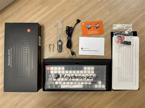 Keychron K2V2 Aluminium Brown Switch Hot Swappable Wireless Keyboard Computers Tech Parts