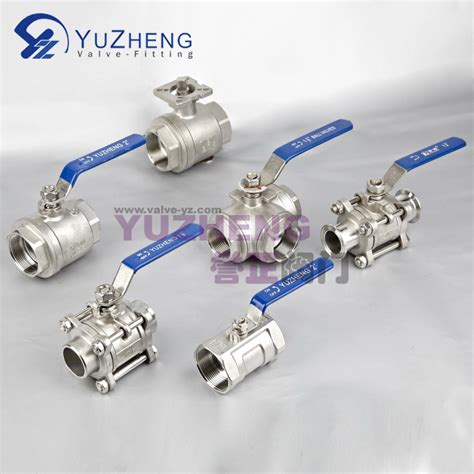 Stainless Steel Ball Valve 2PC Industrial Valves Thread NPT BSPT BSPP