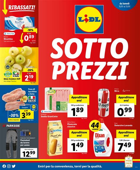 Lidl Volantino Attuale 15 01 21 01 2024