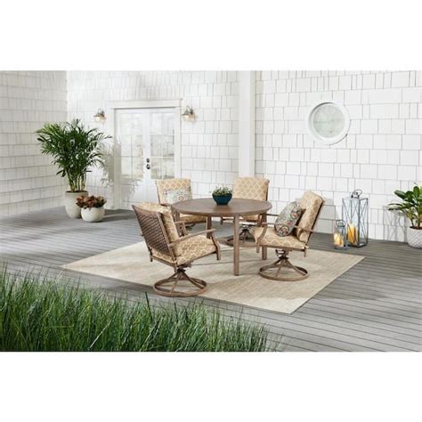 Reviews For Hampton Bay Geneva Piece Brown Wicker Outdoor Patio