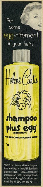 Hair Care Ad Helene Curtis Helene Curtis Shampoo Plus Egg