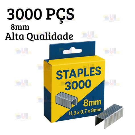 Caixa De Grampo Para Grampeador - Caixa de Grampo 8mm + 3.000 GRAMPOS Para Grampeador Tapeceiro | Shopee ...