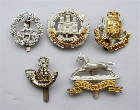 5 British Army Regiment Cap Badge