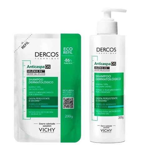 Dercos Shampoo Anticaspa Ds Cabelos Normais A Oleosos - VICHY DERCOS SHAMPOO DERMATOLOGICO ANTICASPA DS CABELOS NORMAIS A ...
