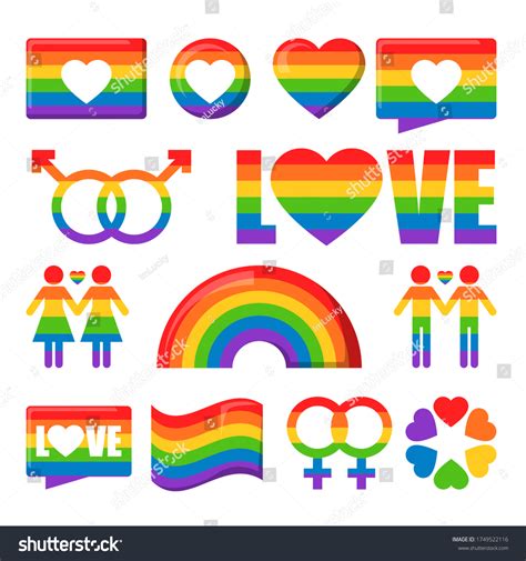 Vector De Conjunto De Iconos Lgbt Vector De Stock Libre De Regal As