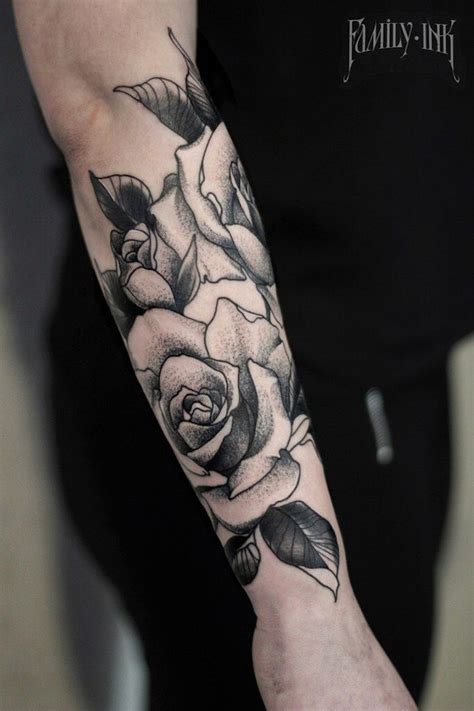 Tatuaje De Rosa En El Brazo Para Hombre Kulturaupice