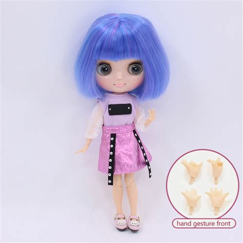 카밀라 프리미엄 Custom Middie Blythe 다양한 색상의 머리 하얀 피부 반짝이는 귀여운 얼굴을 가진 인형 This Is Blythe 공식 스토어