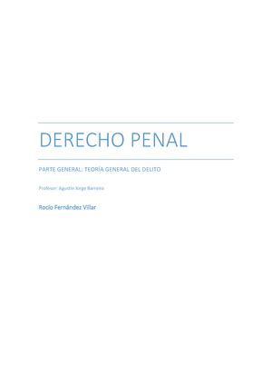 Formas Imperfectas de ejecución Penal General Derecho Penal Parte