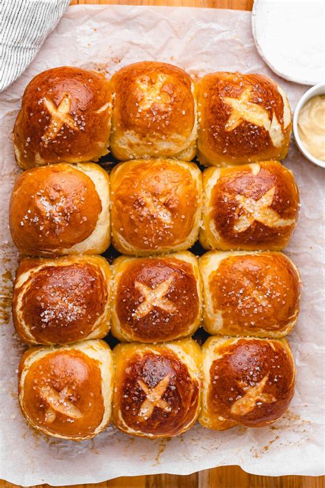 Soft Pretzel Rolls Homemade Two Peas Their Pod