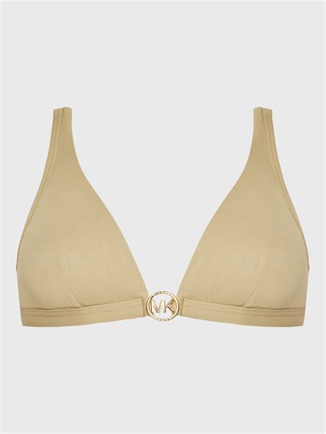 MICHAEL Michael Kors Góra od bikini Iconic Solids MM7M509 Beżowy