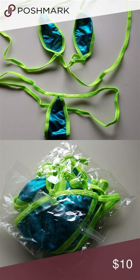 Electric Blue And Green Bikini By Bitsy S Bikinis Green Bikini