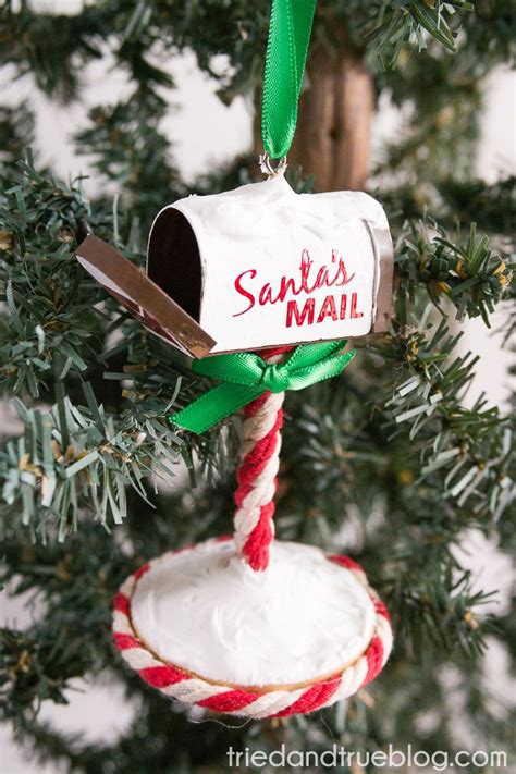 Santa S Mailbox Ornament Open Christmas Mailbox Decorations Santa