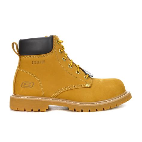 Skechers Women's Cottonwood - Etah Wheat Steel Toe Work Boots - WOOKI.COM