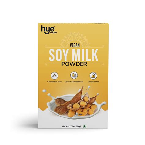 Vegan Soy Milk Powder | 49% Protein | Unsweetened | 200g - Hye Foods