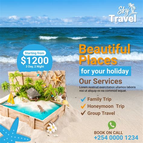 Travel Agency Ad Template Postermywall