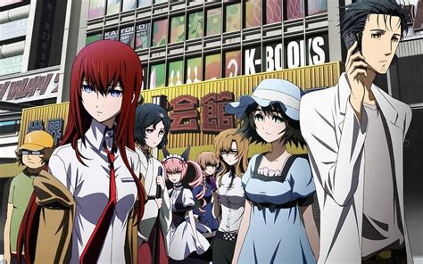 Anime Steins Gate Kurisu Makise Rintaro Okabe Mayuri Shiina Hd