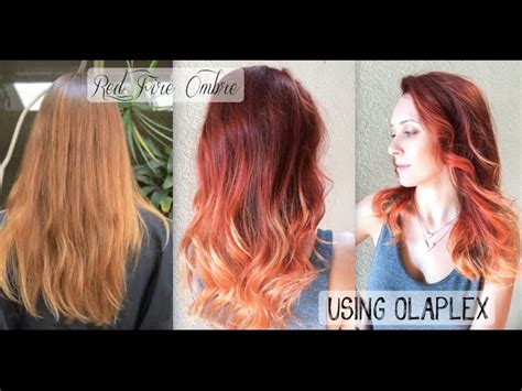 Red To Blonde Ombre