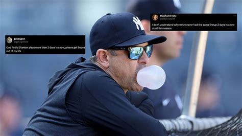 New York Yankees Fans Incensed By Manager S Puzzling Lineup For Rubber