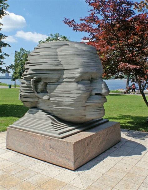 Statue Of Arthur Fiedler Boston Pops Conductor On The Esplanade Near